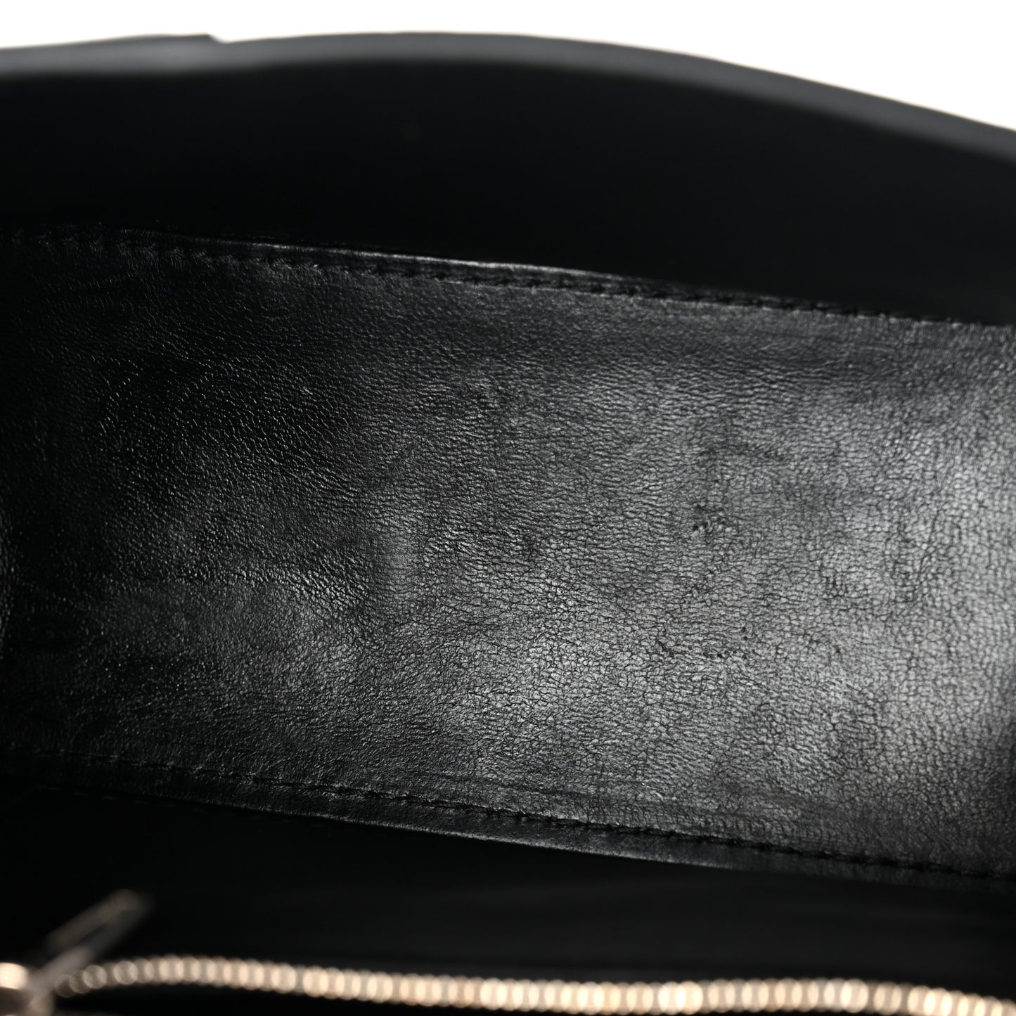 Grained Calfskin Small Hourglass Sling Shoulder Bag Black
