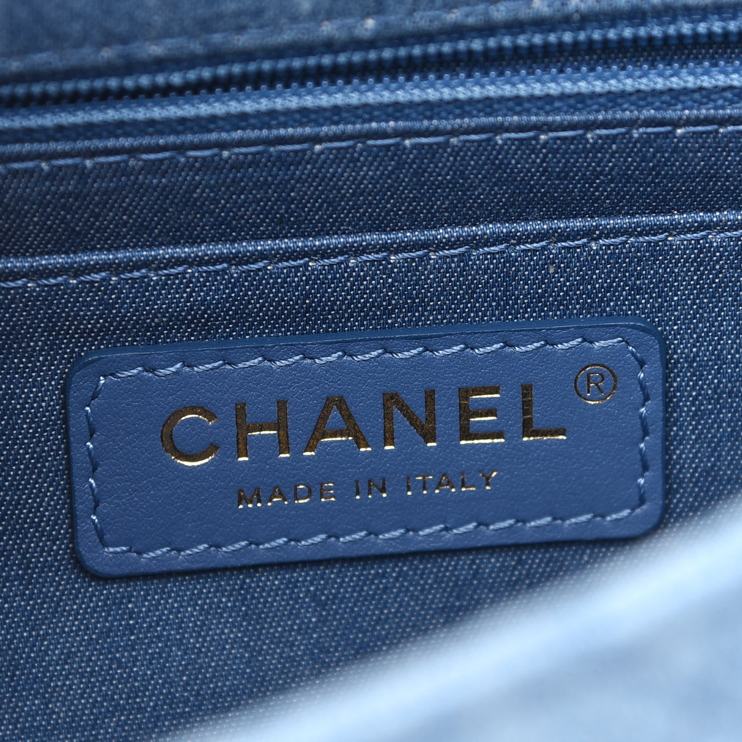 Chanel Denim Quilted Mini Pearl Crush Flap Blue 6 of 9