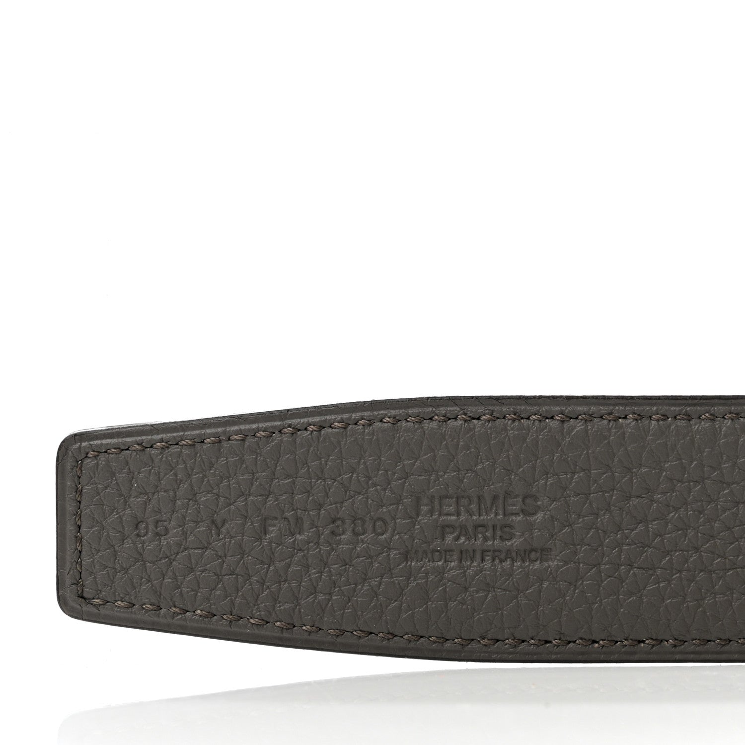 Hermes Togo Box 32mm Rider Belt 95 Black Etain 3 of 5