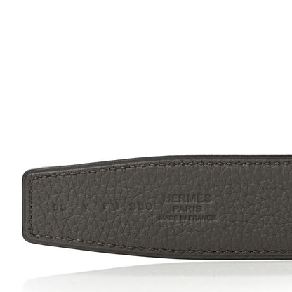 Hermes Togo Box 32mm Rider Belt 95 Black Etain 3 of 5