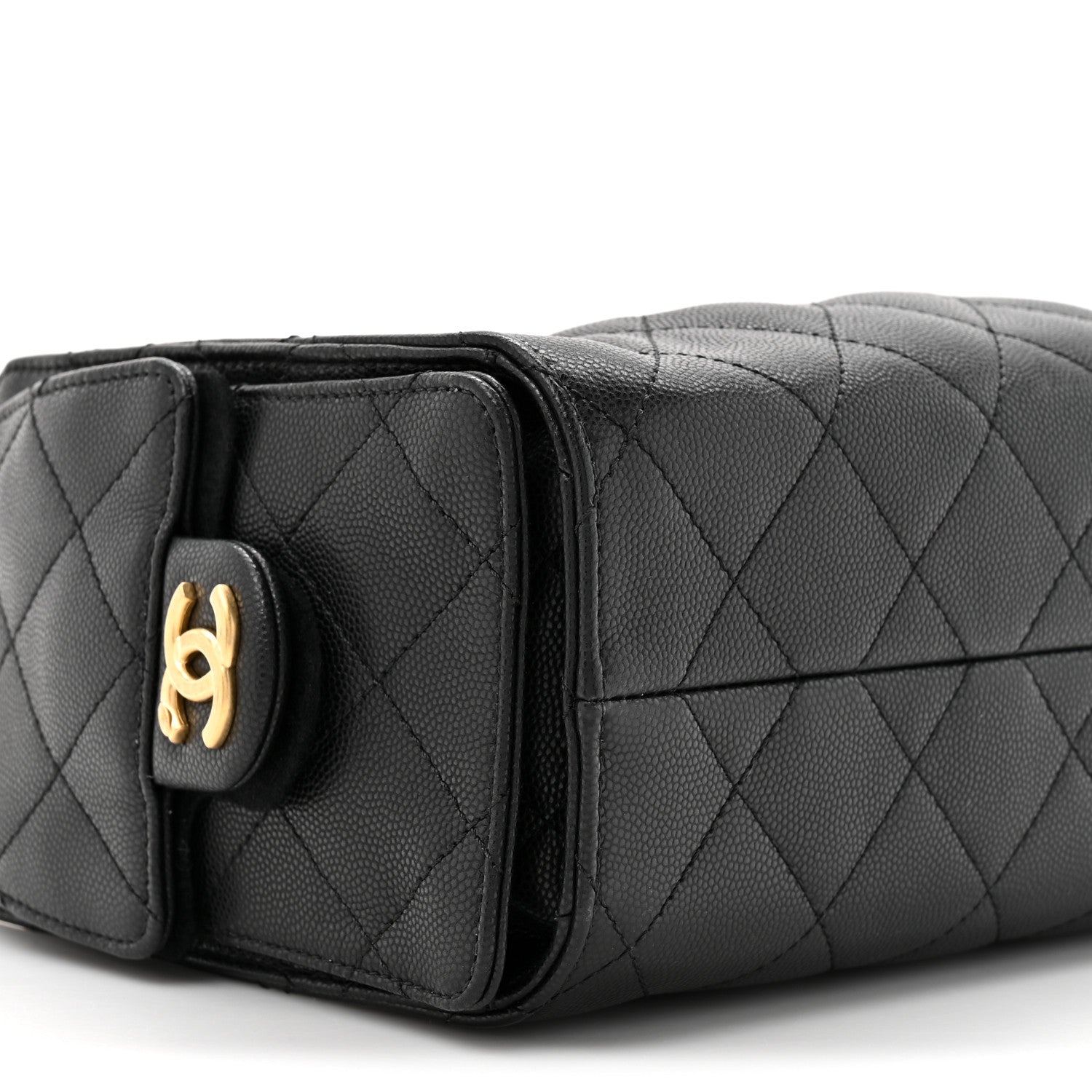 Chanel Caviar Quilted Mini Chanel 25 Handbag Black 10 of 11