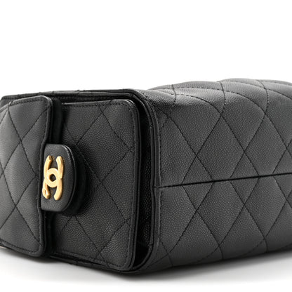 Chanel Caviar Quilted Mini Chanel 25 Handbag Black 10 of 11