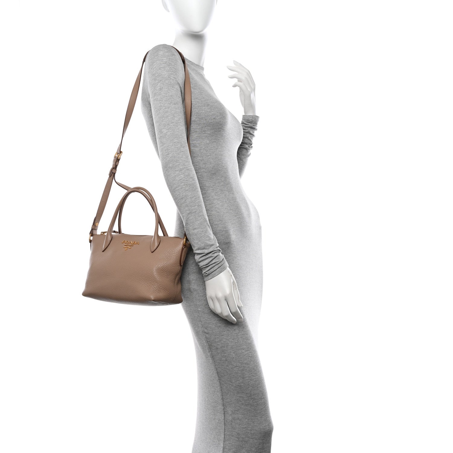 Prada Vitello Daino Tote Cammeo 2 of 11