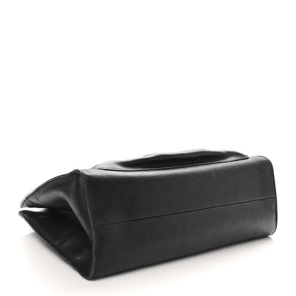 Gucci Calfskin Bamboo Handle Tote Black 4 of 10