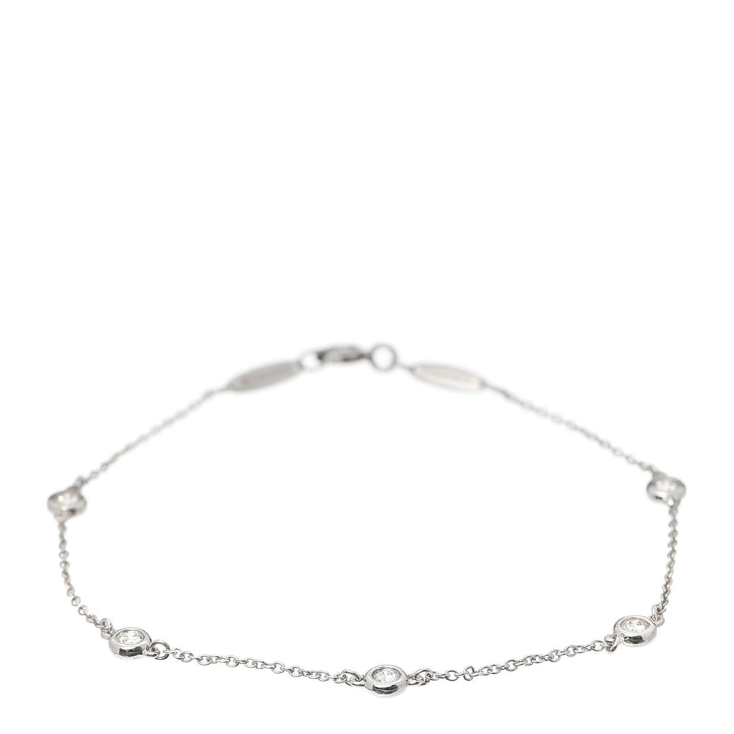 Sterling Silver Diamond .25ct Elsa Peretti Diamonds By The Yard Bracelet
