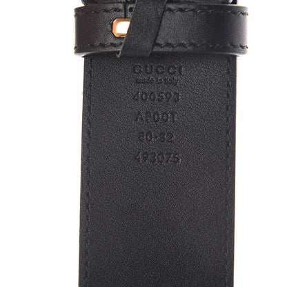 Gucci Calfskin Double G 40mm Belt 80 32 Black 3 of 6