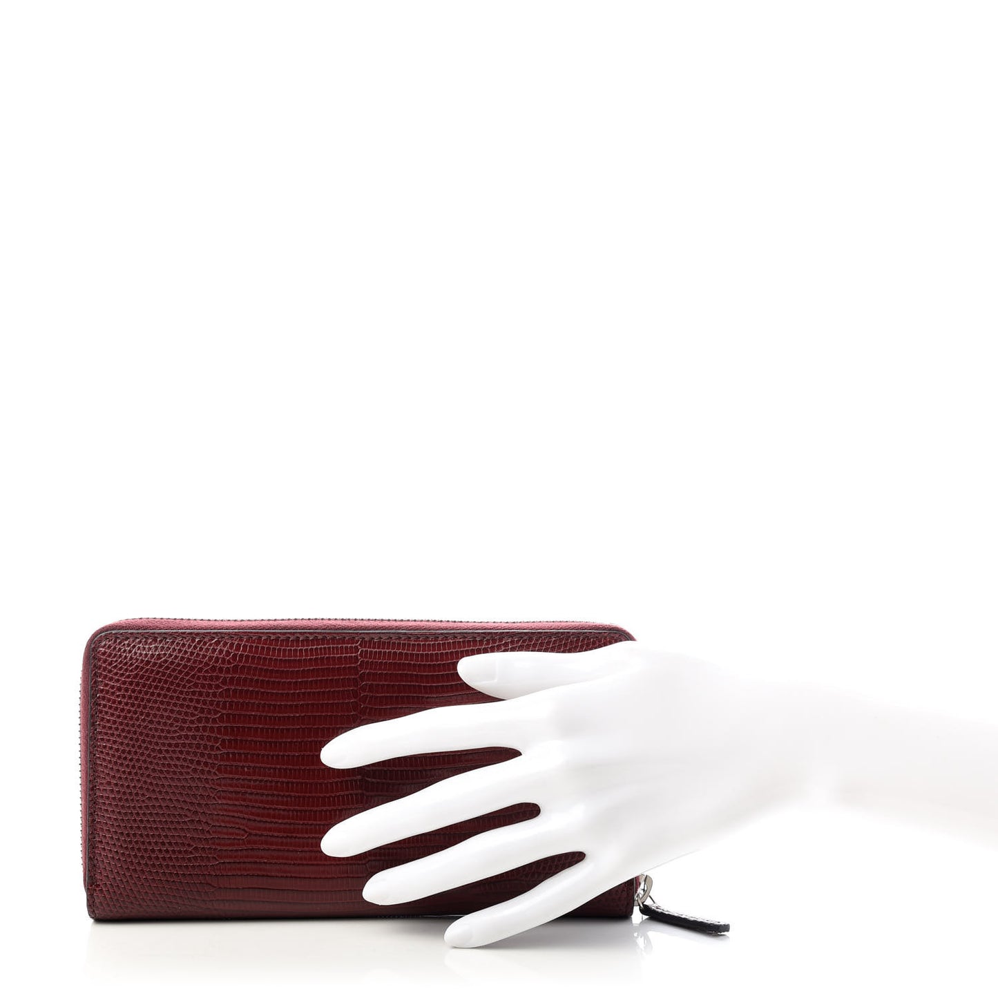 Lizard Millenium Zip Around Wallet Bordeaux