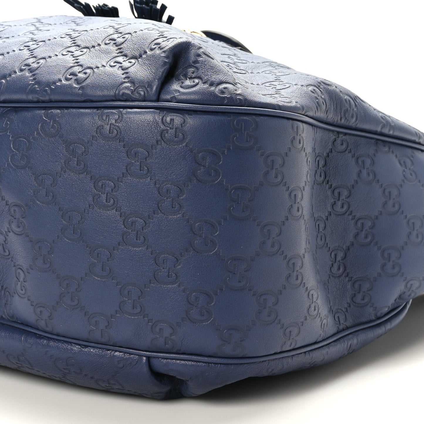 Guccissima Medium Emily Hobo Blue