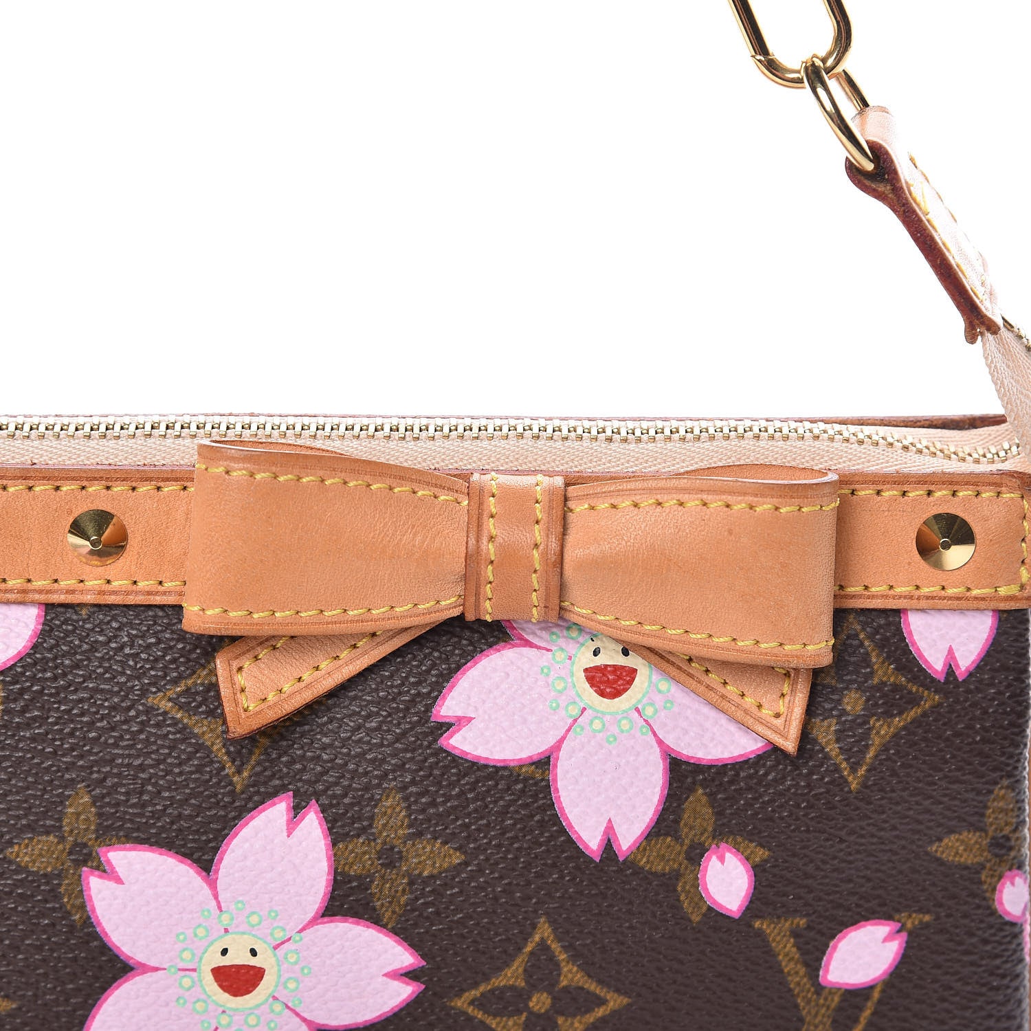 Louis Vuitton Monogram Cherry Blossom Pochette Accessories Brown 8 of 12