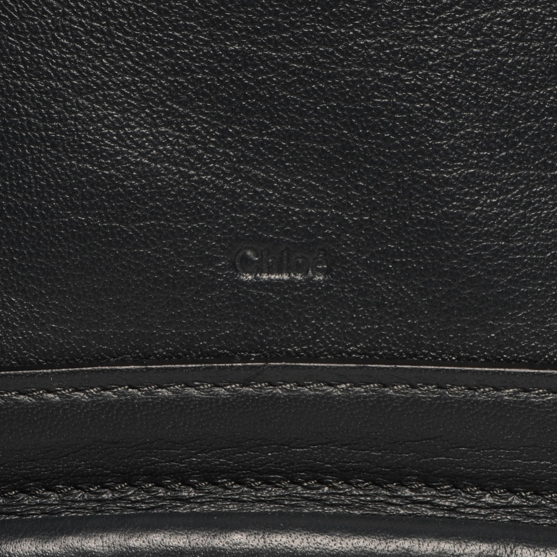 Chloe Leather Medium Military Paraty Navy 9 of 10