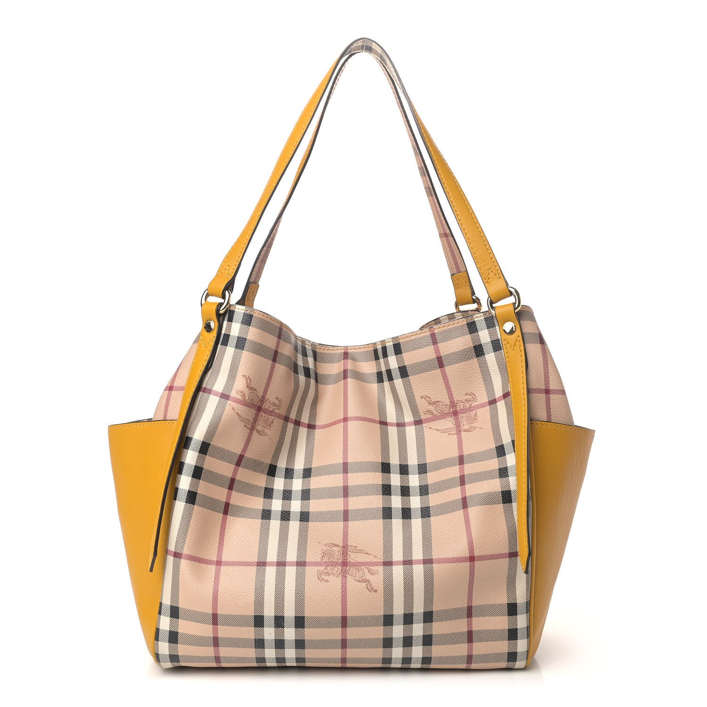 Haymarket Check Small Canterbury Tote Gold Freesia