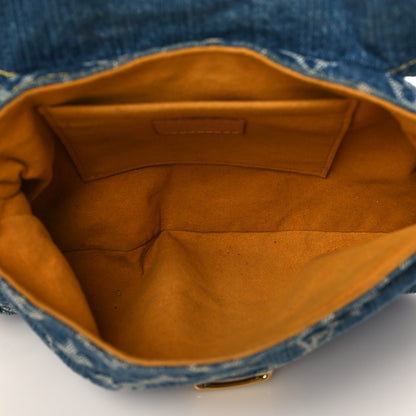 Louis Vuitton Monogram Denim Mini Pleaty Blue 5 of 10