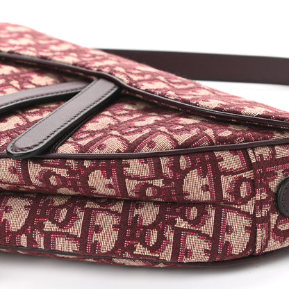 Christian Dior Oblique Saddle Bag Burgundy 9 of 9