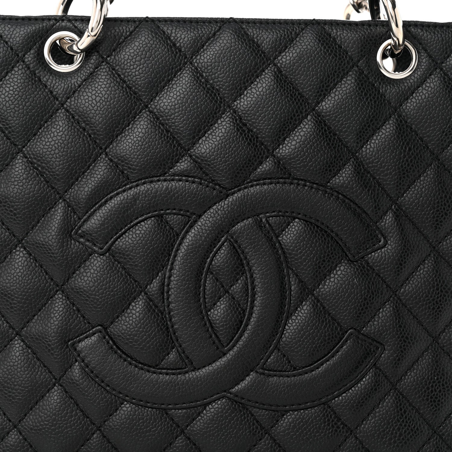 Chanel Caviar Quilted Grand Shopping Tote GST Black 9 of 11