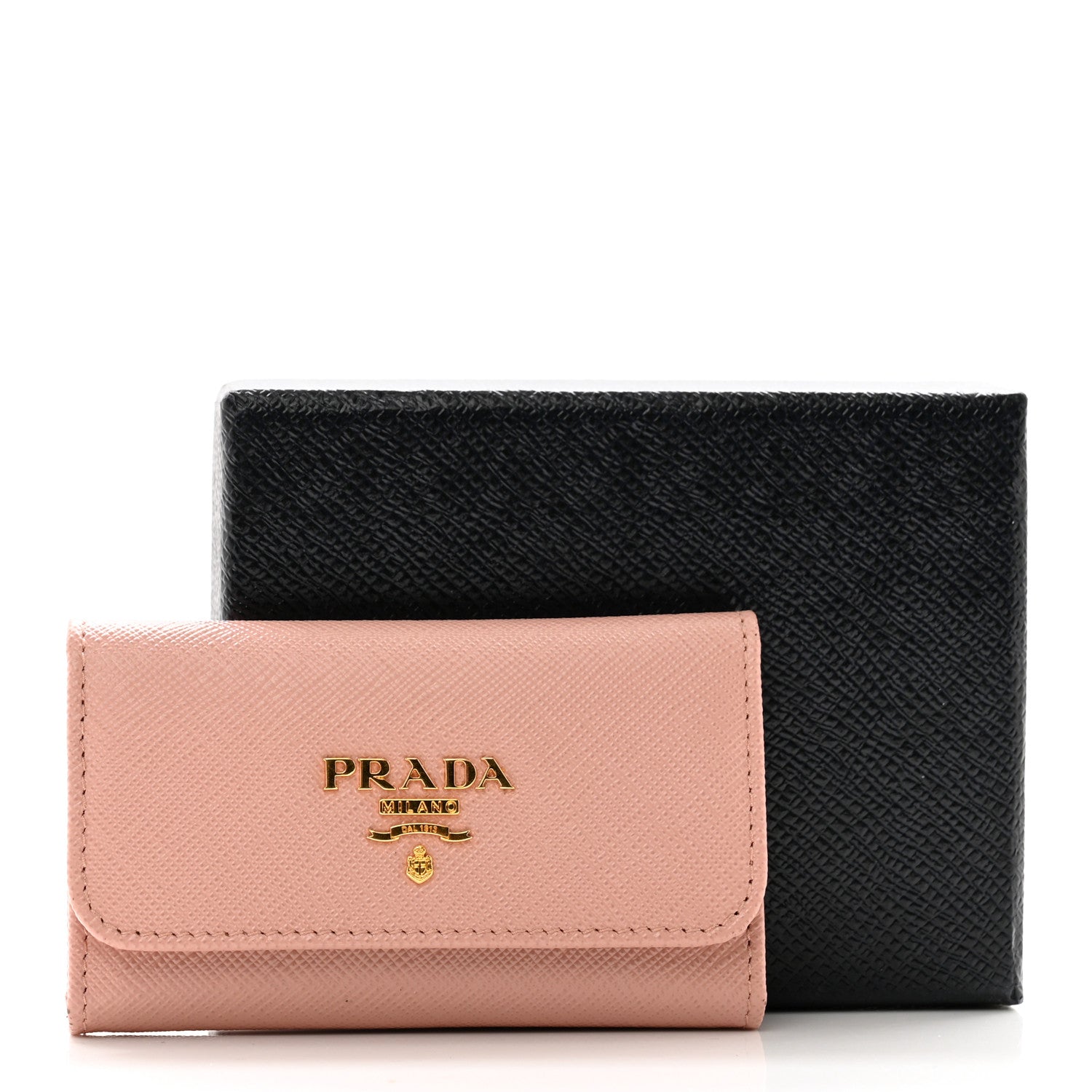 Prada Saffiano Fiocco 6 Key Holder Peonia 7 of 7
