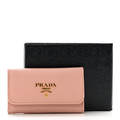 Prada Saffiano Fiocco 6 Key Holder Peonia 7 of 7