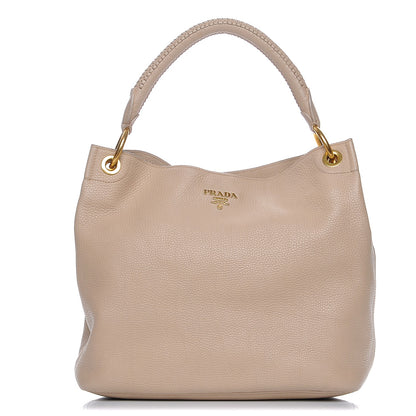 Prada Vitello Daino Hobo Sabbia 1 of 10