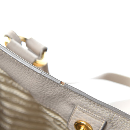Prada Vitello Daino Side Zip Tote Pomice 17 of 27