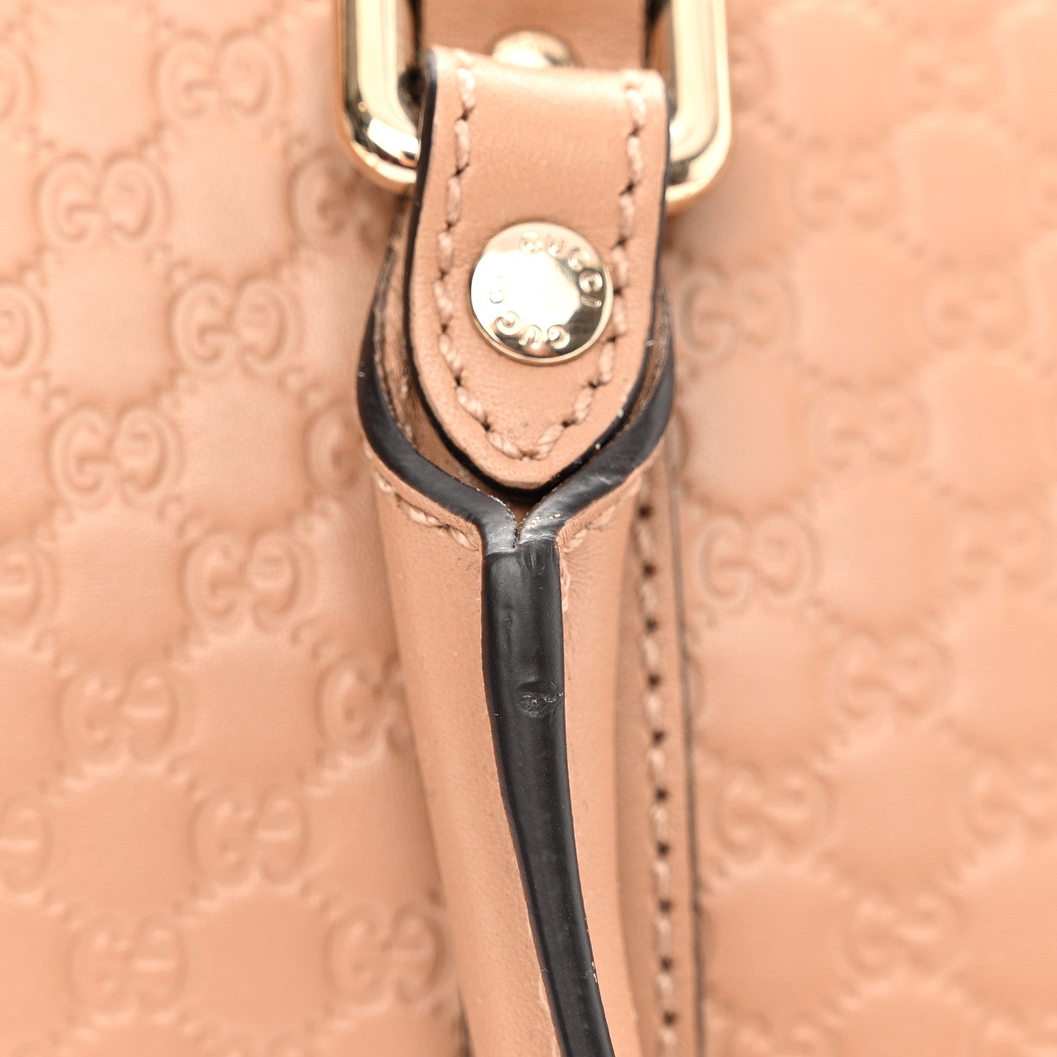 Gucci Soft Microguccissima Small Zippered Satchel Camelia 11 of 11