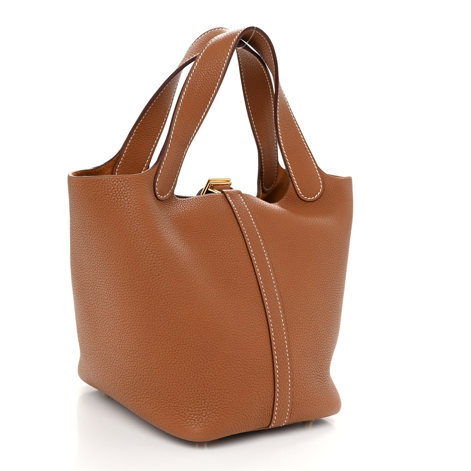 Hermes Taurillon Clemence Picotin Lock 18 PM Gold 3 of 11