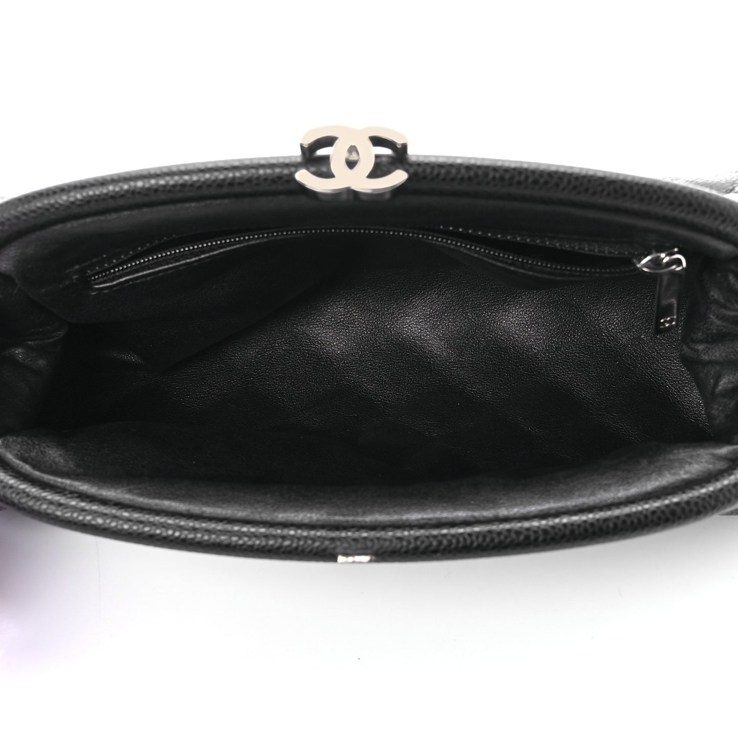 Caviar Quilted Timeless Clutch Black