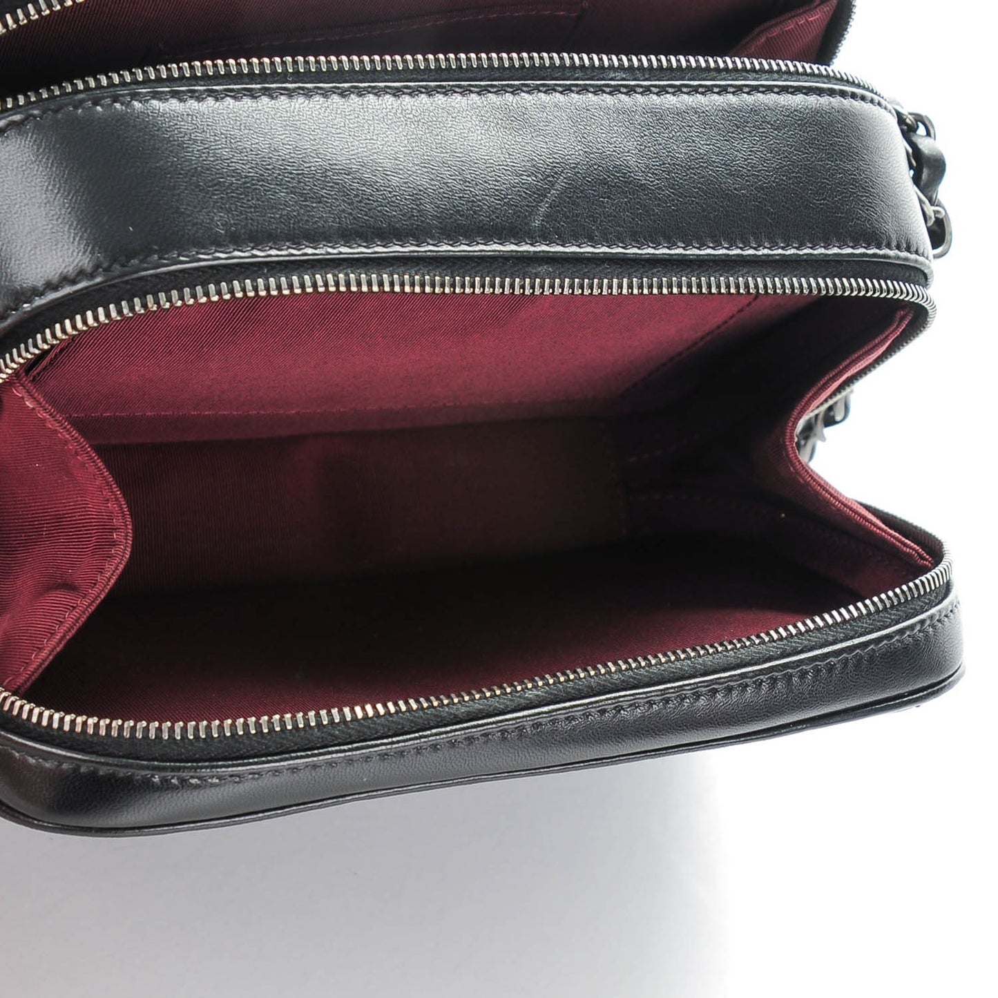 Lambskin Small Coco Boy Camera Case Black