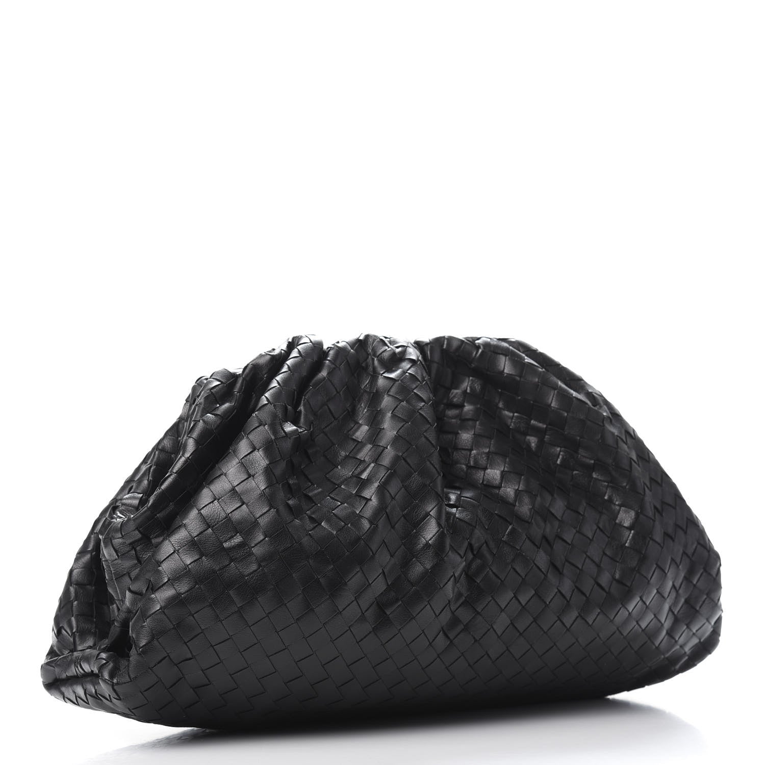 Bottega Veneta Nappa Maxi Intreccio The Pouch Oversized Clutch Black 3 of 9
