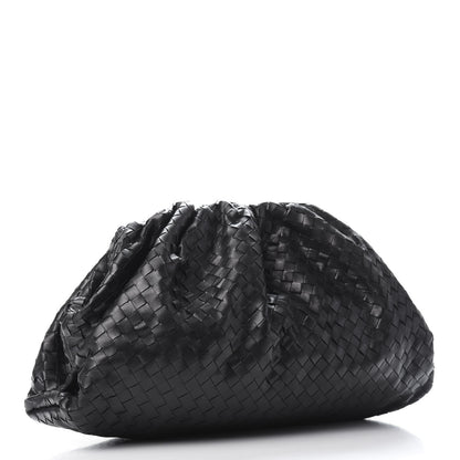 Bottega Veneta Nappa Maxi Intreccio The Pouch Oversized Clutch Black 3 of 9