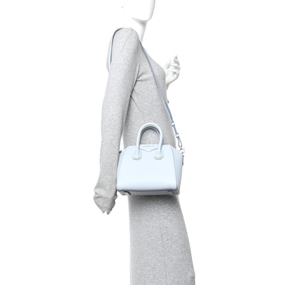 Givenchy Sugar Goatskin Mini Antigona Baby Blue 2 of 14