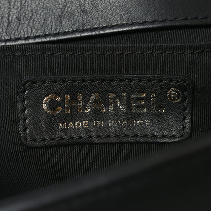 Chanel Lambskin Chevron Quilted Medium Boy Flap Black 6 of 10