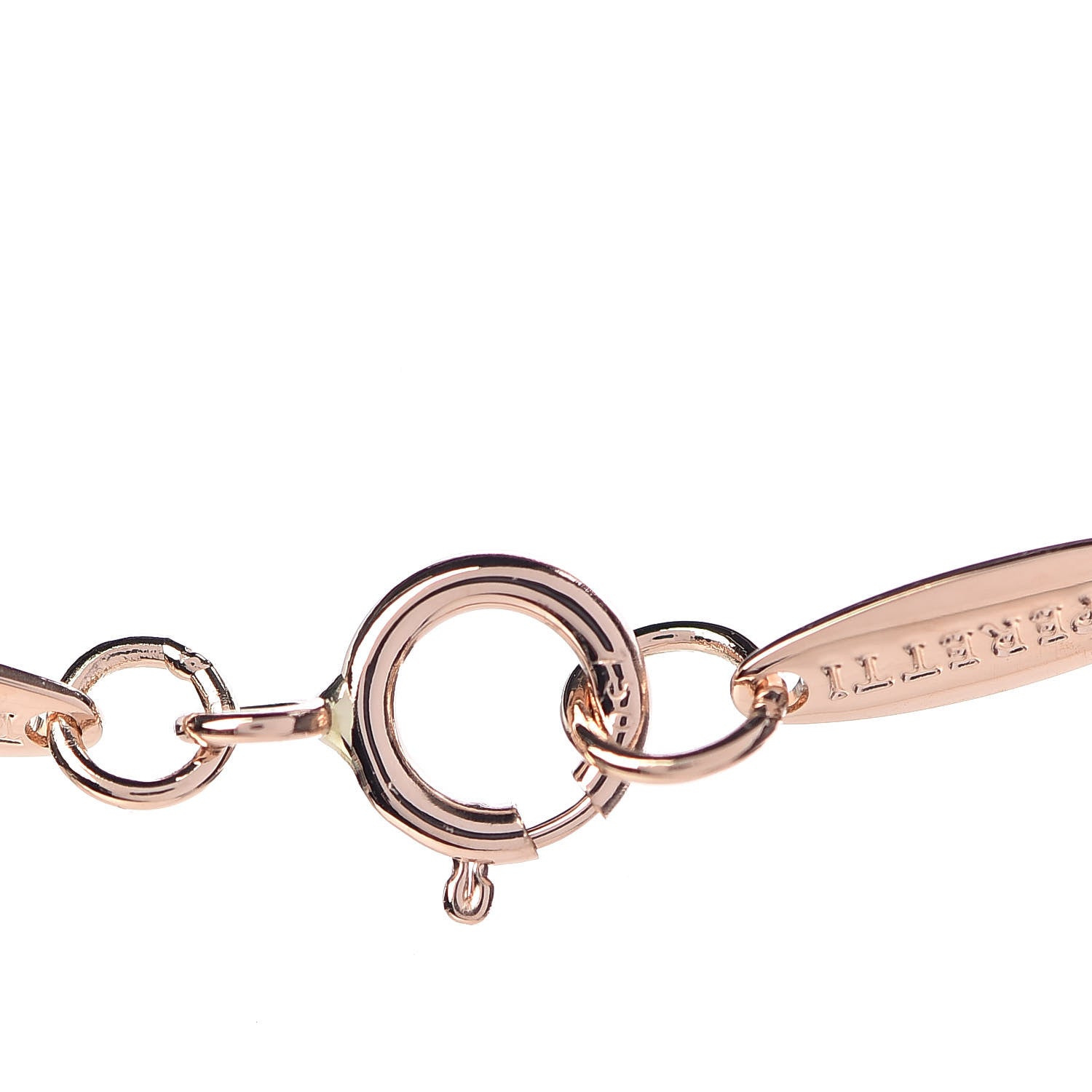 Tiffany 18K Rose Gold Diamond .03ct Elsa Peretti Diamonds by the Yard Pendant Necklace 5 of 9