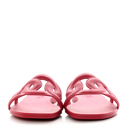 Hermes Rubber Aloha Sandals 36 Rose Baie 2 of 8