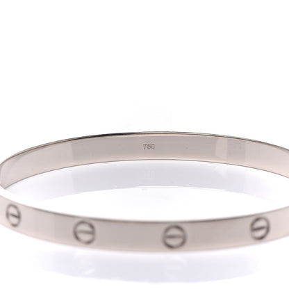 Cartier 18K White Gold LOVE Bracelet 20 4 of 6