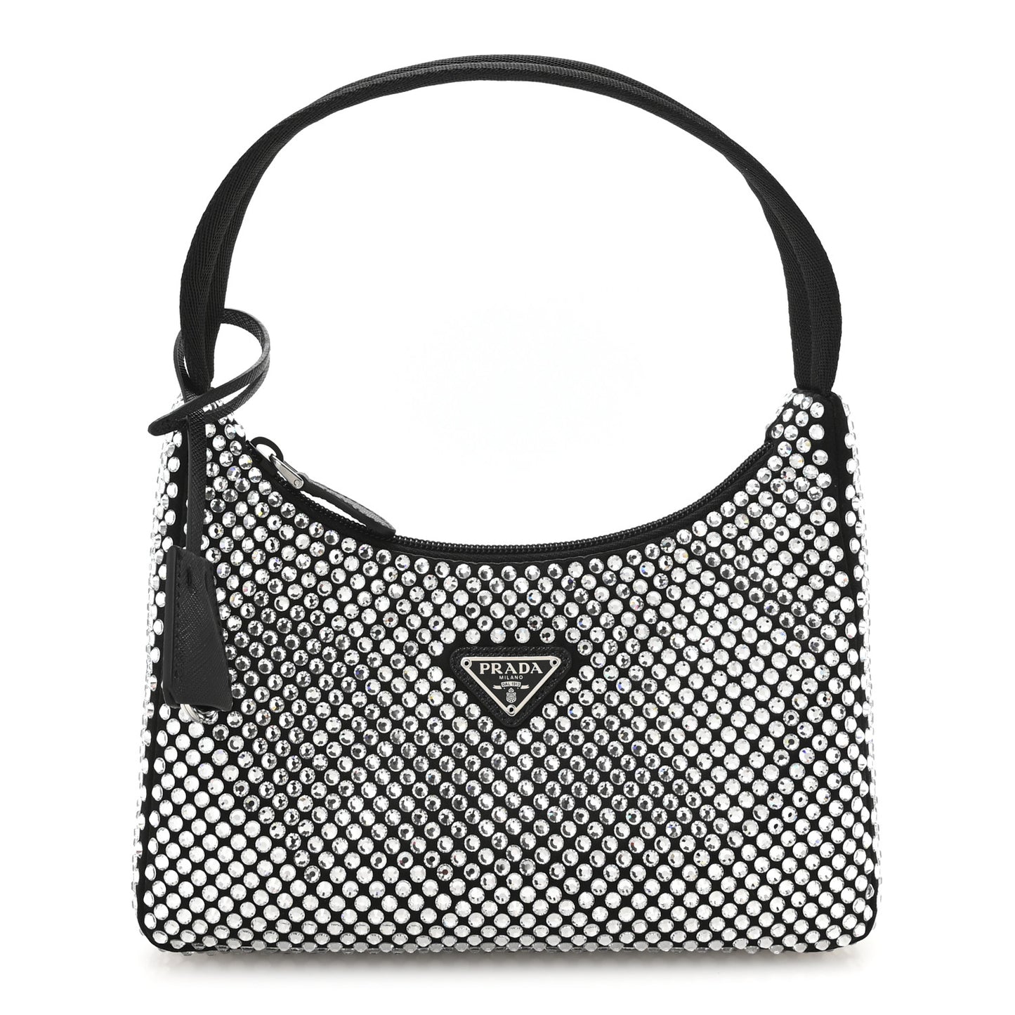 Satin Crystal Mini Re-Edition 2000 Bag Cristal
