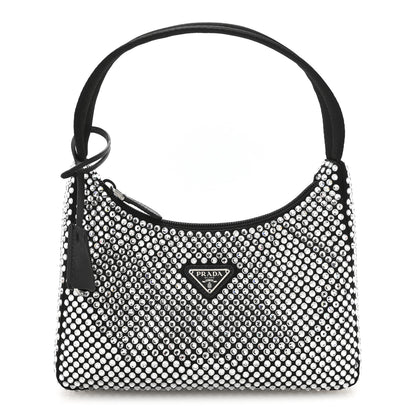 Prada Satin Crystal Mini Re-Edition 2000 Bag Cristal 1 of 11