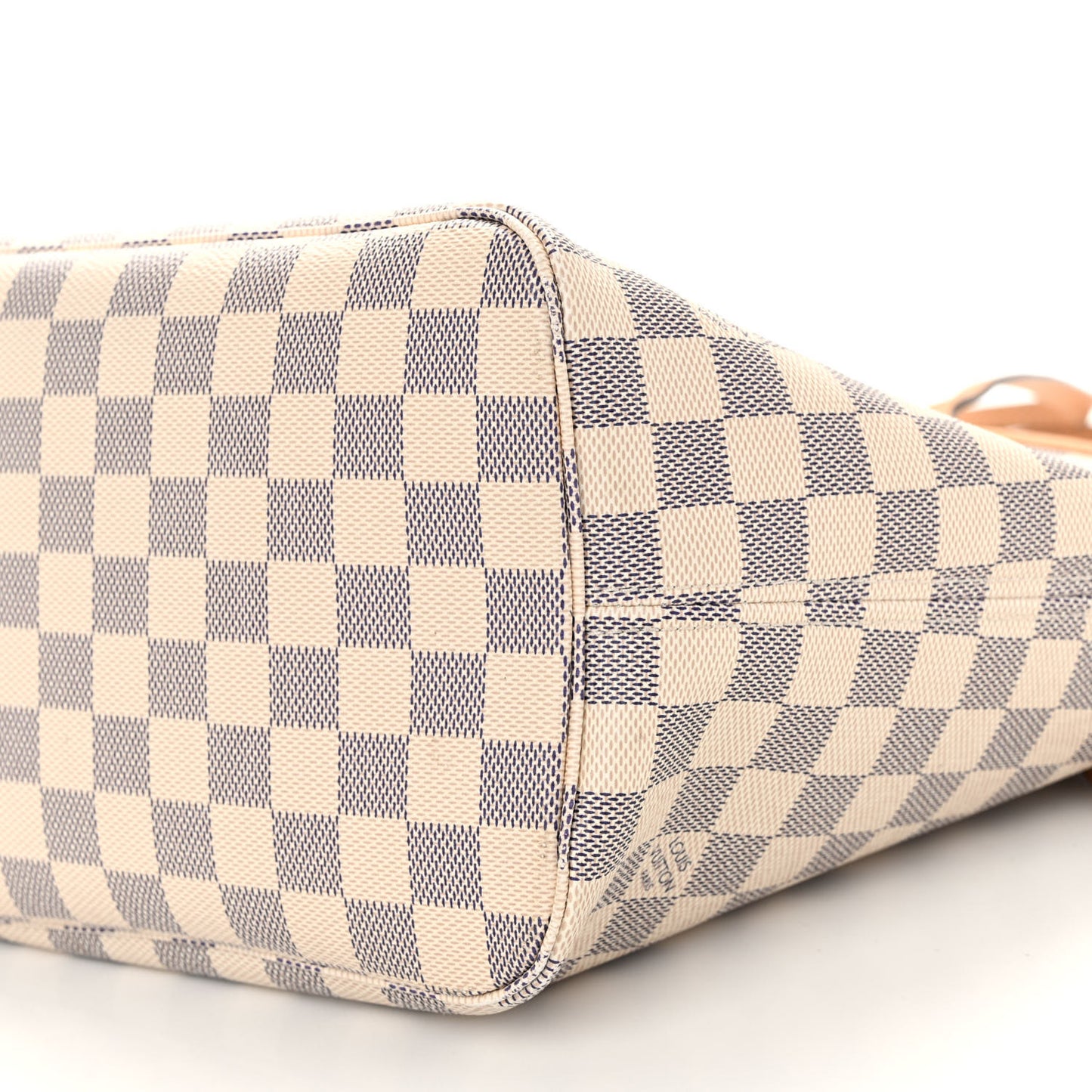 Damier Azur Braided Neverfull MM Orange