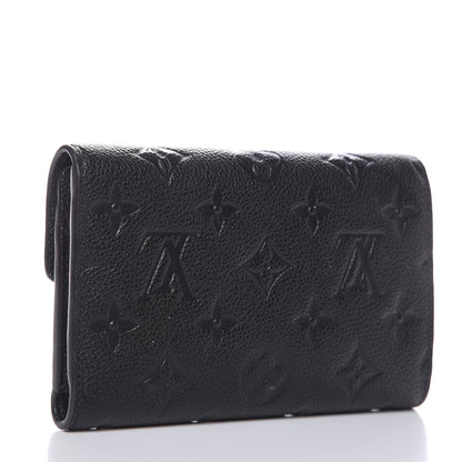Louis Vuitton Empreinte Compact Curieuse Wallet Black 3 of 9