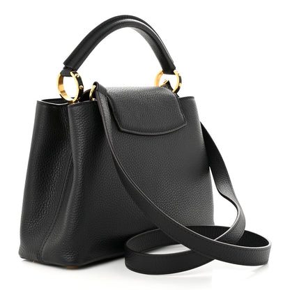 Louis Vuitton Taurillon Capucines BB Black 3 of 10