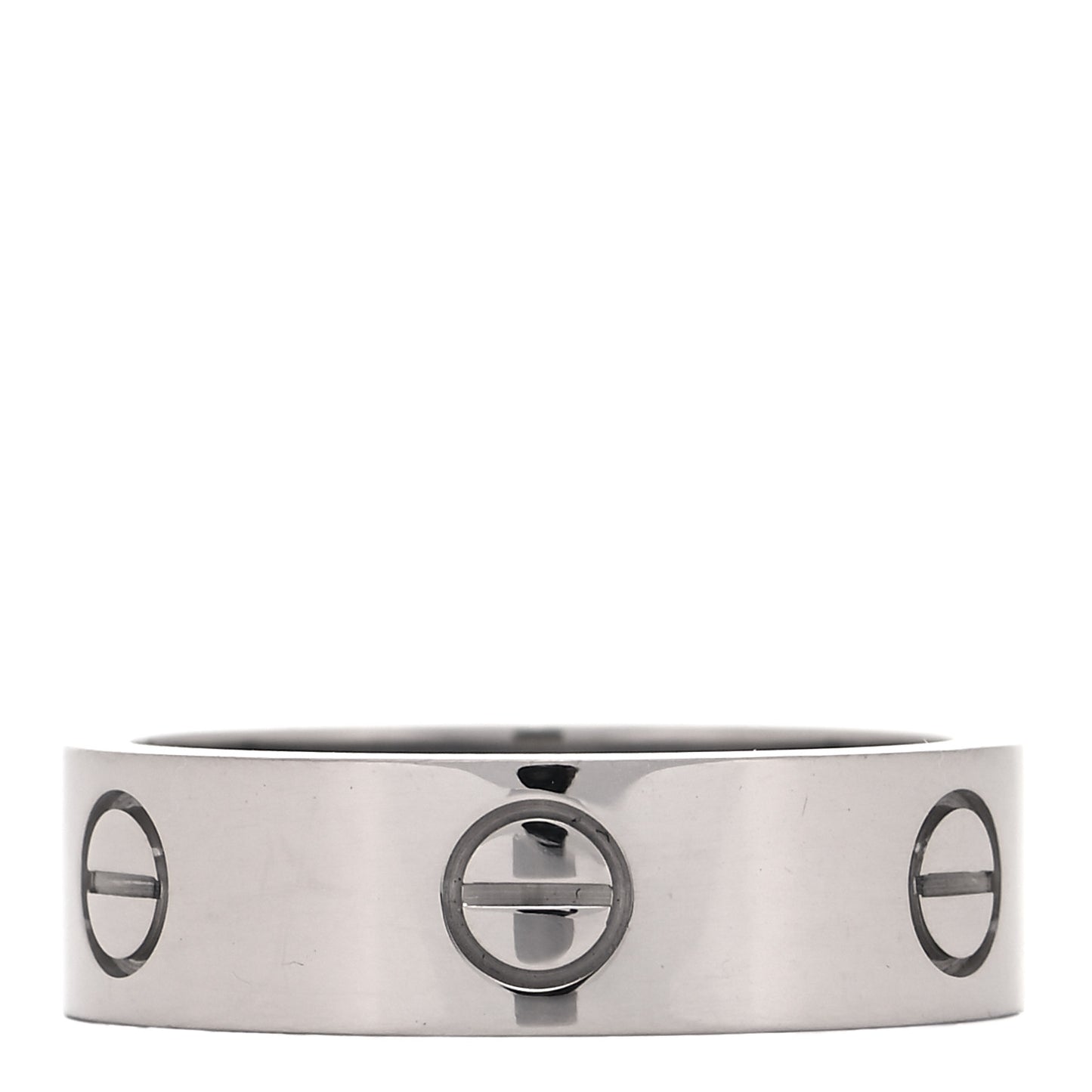 18K White Gold 5.5mm LOVE Ring 57 8