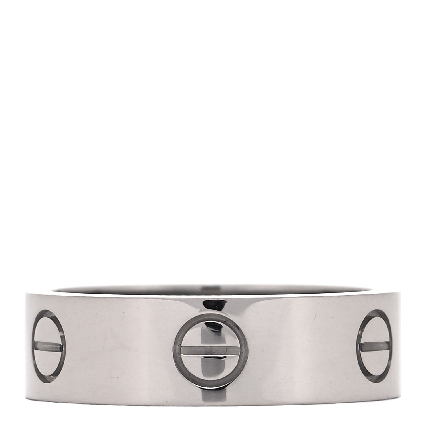 Cartier 18K White Gold 5.5mm LOVE Ring 57 8 3 of 4