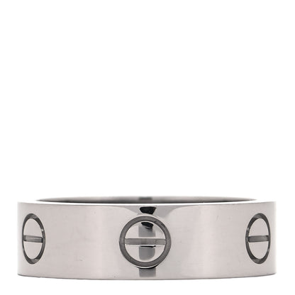Cartier 18K White Gold 5.5mm LOVE Ring 57 8 3 of 4