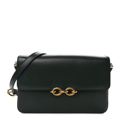 Saint Laurent Smooth Calfskin Le Maillon Satchel Vert Fonce 1 of 8