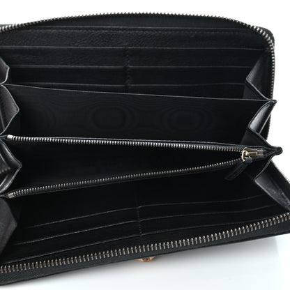 Gucci Wonka Grain Calfskin Diana Continental Wallet Black 5 of 7