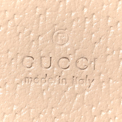 Gucci GG Supreme Monogram Textured Dollar Calfskin Web Ophidia Card Case Beige Mystic White Oatmeal 6 of 6
