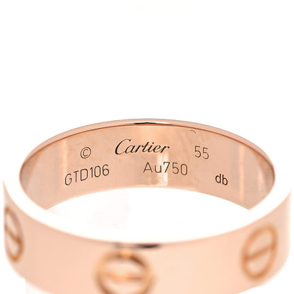 Cartier 18K Pink Gold 5.5mm LOVE Ring 55 7.25 7 of 10