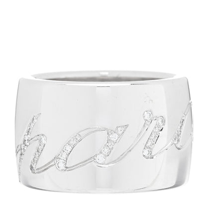 Chopard 18K White Gold Chopardissimo Diamonds Spinning Ring 52 6 3 of 4