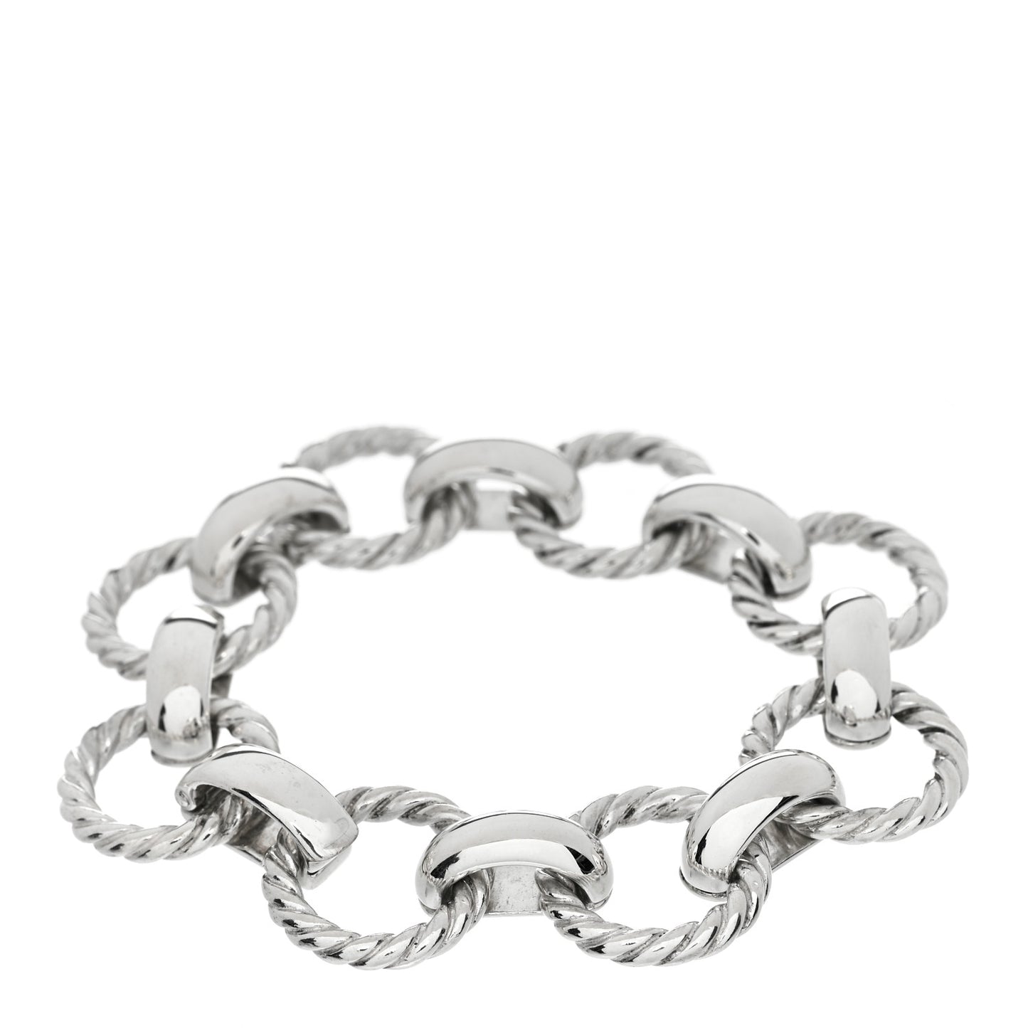 Sterling Silver Circle Link Bracelet