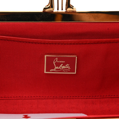 Christian Louboutin Patent Spikes Miss Loubi Chain Clutch Red 6 of 7