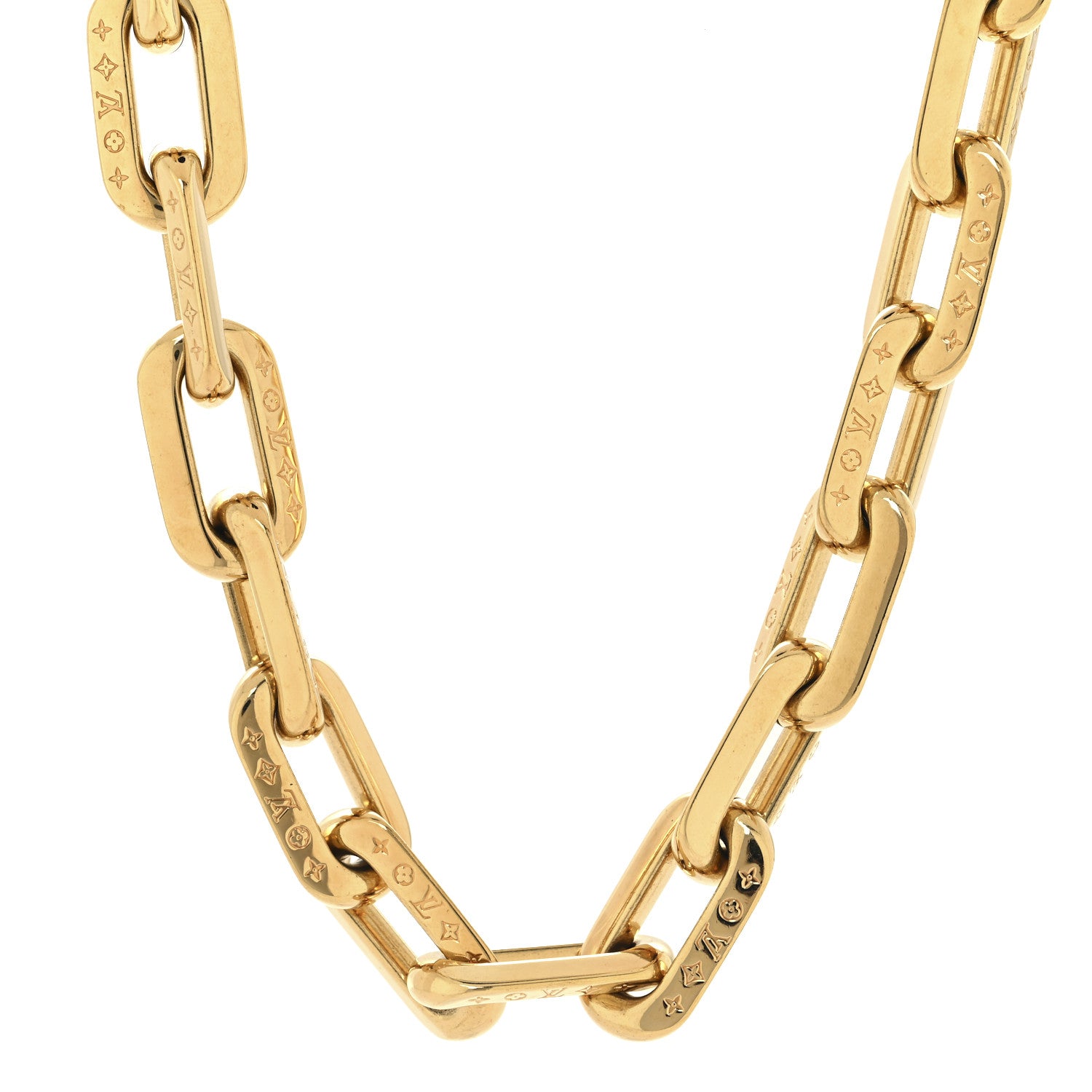 Louis Vuitton LV Edge Necklace MM Gold 1 of 4
