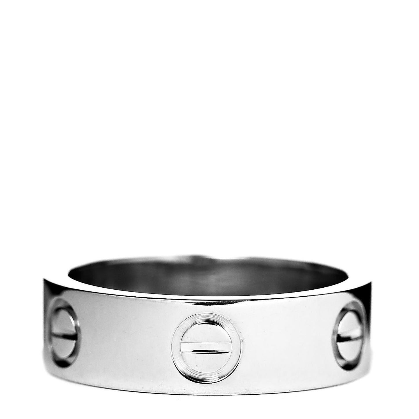 18K White Gold 5.5mm LOVE Ring 51 5.75